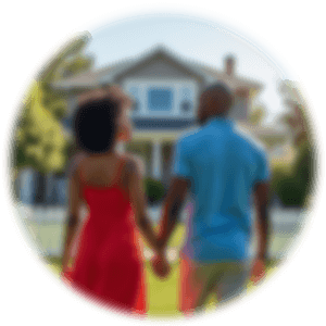 Family with New Home