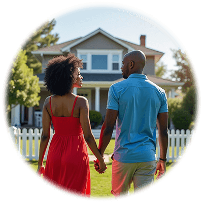 Family with New Home